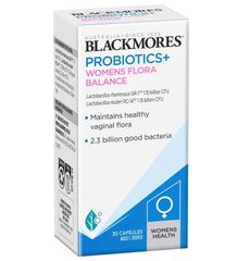 Men vi sinh Blackmores Probiotics+ Women's Flora Balance - Hỗ trợ sức khỏe vùng kín với 2.3 tỷ lợi khuẩn Lactobacillus GR-1™ và RC-14™