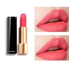 Son Chanel Rouge Allure Velvet 43 La Favourite - Son môi hồng cam trẻ trung, năng động, bền màu, dưỡng ẩm, chất lượng cao cấp từ Pháp