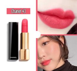 Son Chanel Rouge Allure Velvet 43 La Favourite - Son môi hồng cam trẻ trung, năng động, bền màu, dưỡng ẩm, chất lượng cao cấp từ Pháp