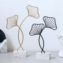 Phụ kiện trang trí để bàn hình lá hình nan - Thiết kế nghệ thuật hiện đại mang lại vẻ đẹp gần gũi với thiên nhiên cho không gian sống
