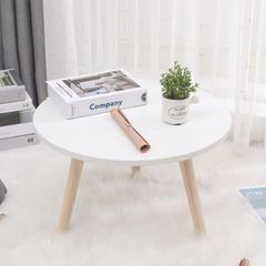 Bàn Trà Chân Gỗ Sồi Màu Trắng Hiện Đại - Thiết Kế Đơn Giản, Sang Trọng cho Không Gian Nhỏ Gọn, Phù Hợp Nội Thất Thời Thượng