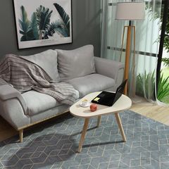Bàn Trà Chân Gỗ Sồi Màu Trắng Hiện Đại - Thiết Kế Đơn Giản, Sang Trọng cho Không Gian Nhỏ Gọn, Phù Hợp Nội Thất Thời Thượng