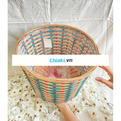 Sọt Cói Để Đồ Decor Trang Trí Nhà - Đan Thủ Công, Khung Sắt Chắc Chắn, Nhiều Mẫu Thiên Nhiên, Chất Liệu Thân Thiện Môi Trường