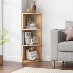 Kệ Góc Đứng Tường Đa Năng Màu Vân Gỗ - Tiện Ích Trang Trí Nội Thất, Tiết Kiệm Không Gian Phòng Khách, Phòng Ngủ, Bếp 81x25cm