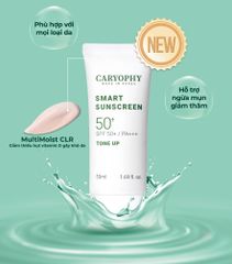 Kem Chống Nắng Nâng Tone Caryophy Smart Sunscreen SPF50+ PA+++ - Bảo Vệ Da, Giảm Mụn, Che Phủ Tự Nhiên, Dung Tích 50ml