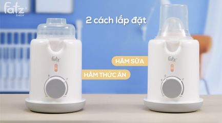 Máy hâm sữa Fatz Baby Mono 5 FB3225SL - Thiết kế đa năng tích hợp vắt cam, hâm nóng sữa và thực phẩm an toàn và tiện lợi