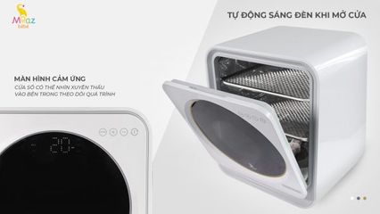 Máy tiệt trùng sấy khô bình sữa UV-C Moaz BéBé MB025 - Công nghệ diệt khuẩn an toàn, bảo quản 24h, chức năng làm sữa chua & sấy hoa quả