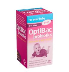 Men Vi Sinh Optibac Dạng Giọt Màu Hồng Cho Trẻ Từ 0-3 Tuổi - Hỗ Trợ Tiêu Hóa, Giảm Táo Bón, Chất Lượng Cao 10ml