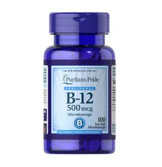 Viên ngậm hỗ trợ bổ sung Vitamin B12 Puritan’s Pride 500mcg Microlozenge