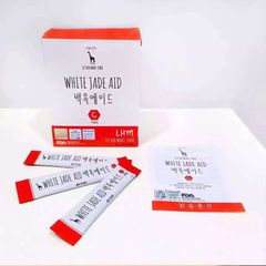 Bột Uống Trắng Da White Jade Aid Hàn Quốc - Hỗ Trợ Collagen, Giảm Nám và Tàn Nhang, Da Trắng Sáng Khỏe Mạnh