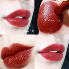 Son Tom Ford Lip Color 27 Shameless - Màu Đỏ Gạch Siêu Mịn Lì, Tôn Đường Viền Môi, Quà Tặng Đặc Biệt Hấp Dẫn