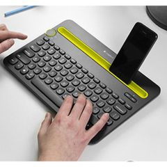Bàn phím không dây Logitech K480 - Chuyển đổi đa thiết bị Bluetooth cho máy tính bảng, laptop và điện thoại - Thiết kế nhỏ gọn, tiện lợi