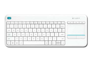 Bàn phím không dây điều khiển từ xa Logitech K400 PLUS - Phụ kiện máy tính tích hợp bàn di chuột, kết nối Bluetooth, thiết kế tiện dụng