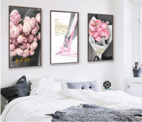 Bộ 3 Tranh Treo Tường Phong Cách Bắc Âu Hiện Đại - Trang Trí Nội Thất Sang Trọng và Đẳng Cấp, Kích Thước 20x30cm, 30x45cm, 40x60cm