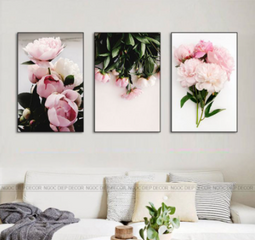 Bộ 3 Tranh Treo Tường Phong Cách Bắc Âu Hiện Đại - Trang Trí Nội Thất Sang Trọng và Đẳng Cấp, Kích Thước 20x30cm, 30x45cm, 40x60cm