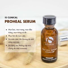 Serum IS Clinical Pro-Heal Advance 30ml - Giảm Mụn và Phục Hồi Da, Vitamin C và Retinol cho Da Mụn Chuyên Sâu, An Toàn