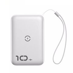 Pin Sạc Dự Phòng Baseus Mini S Bracket 10.000mAh - Sạc Nhanh Có Dây & Không Dây Cho iPhone/Android - Thiết Kế Nhỏ Gọn, Tiện Dụng