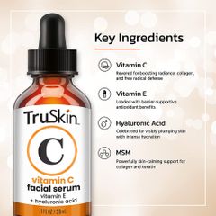 Serum Dưỡng Trắng Da TruSkin Vitamin C 20% - Hỗ Trợ Trẻ Hóa, Giảm Nám, Căng Bóng Da 60ml Từ Mỹ