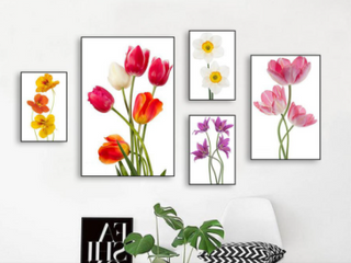 Set 5 Tranh Treo Tường Châu Âu Hiện Đại - Bộ Nghệ Thuật Trang Trí Sang Trọng Cho Phòng Khách, Phòng Ngủ Nội Thất Ấm Cúng
