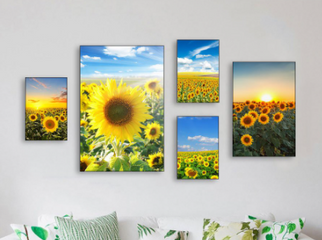 Set 5 Tranh Treo Tường Châu Âu Hiện Đại - Bộ Nghệ Thuật Trang Trí Sang Trọng Cho Phòng Khách, Phòng Ngủ Nội Thất Ấm Cúng