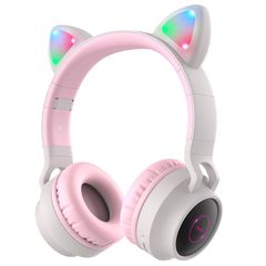 Tai Nghe Bluetooth Hoco W27 Chụp Đầu Hình Tai Mèo Phát Sáng - Phụ Kiện Thời Trang Nữ Tính, Kết Nối Bluetooth 5.0, Âm Thanh Rõ Ràng