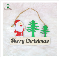 Bảng Gỗ Treo Tường Bách Mộc Chủ Đề Noel - Trang Trí Giáng Sinh Độc Đáo Cho Phòng Khách, Phòng Đọc Sách, Cửa Hàng