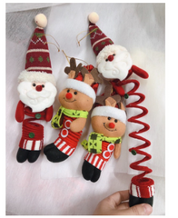 Set 3 Búp Bê Lò Xo Trang Trí Giáng Sinh - Ông Già Noel, Tuần Lộc Độc Đáo Cho Không Gian Lễ Hội