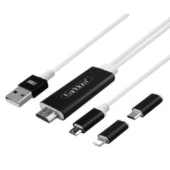 Cáp HDMI 3in1 Earldom W13 độ phân giải 4K cho iphone và android