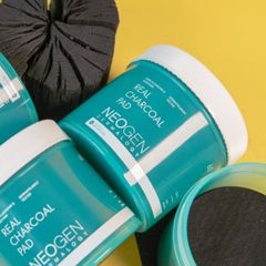 Miếng Tẩy Da Chết Than Tre Neogen Dermalogy Real Charcoal Pad - Hỗ Trợ Làm Sạch Lỗ Chân Lông, Da Mịn Màng, Hộp 60 Miếng