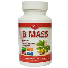 Viên uống hỗ trợ cải thiện trĩ B-Mass Olympian Labs - Giảm đau và khó chịu do búi trĩ - Sản phẩm thiên nhiên an toàn tại Mỹ