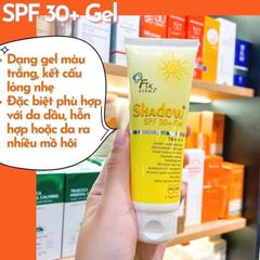 Gel chống nắng da mặt Fixderma Shadow SPF 30+ - Bảo vệ da, giữ ẩm, chống nước, phù hợp mọi loại da, cho làn da nhạy cảm.