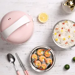 Hộp cơm điện Lotor 2 tầng - Hâm nóng và giữ nhiệt 1,3 lít, công nghệ hơi nước, cho bữa ăn thơm ngon tiện lợi