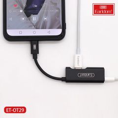 Jack Chuyển Type C 2in1 Earldom OT29 - Hỗ Trợ Nghe Nhạc & Sạc Nhanh Cho Smartphone Android, Thiết Kế Nhỏ Gọn, Dễ Dàng Mang Theo