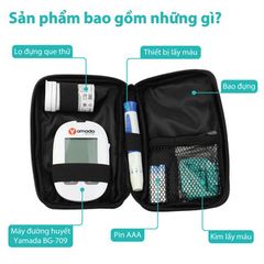 Máy Đo Đường Huyết Yamada Cảm Ứng Thông Minh - Trợ Lý Ảo Hỗ Trợ Tiếng Việt, Que Thử Công Nghệ Cao, Kết Quả Chính Xác