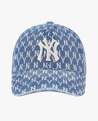 Mũ lưỡi trai MLB Monogram Denim Cap New York 32CPDA111-50U