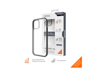 Ốp lưng Gear4 D3O Hackney 5G 4m cho iPhone - Thiết kế mỏng nhẹ, bảo vệ 3 lớp vượt trội, phong cách tối giản, chống sốc hiệu quả.