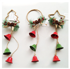 Set 2 Vòng Chuông Lục Lạc Trang Trí Noel Vintage - Thiết Kế Độc Đáo Cho Ngày Lễ Hội Giáng Sinh