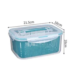 Set 5 hộp đựng thực phẩm có nắp đậy - Giải pháp tiện lợi cho tủ lạnh, bảo quản rau củ quả tươi ngon, tiết kiệm không gian