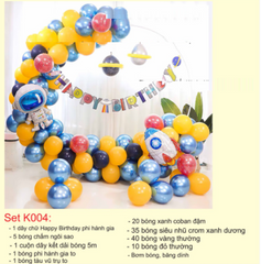 Set Bóng Trang Trí Sinh Nhật Cho Bé Khung Tròn Màu Pastel - Không Gian Tiệc Tùng Ấm Áp và Đặc Biệt