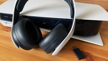 Tai nghe không dây PS5 Sony Pulse 3D - Headset chơi game, âm thanh vòm, micro chống ồn, sạc USB Type-C, tương thích PS4/PC/Mac