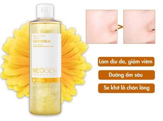 Toner Hoa Cúc Neogen Real Flower Calendula 300ml - Làm Dịu Da, Cân Bằng Ẩm, Phù Hợp Mọi Loại Da, Được Kiểm Nghiệm Da Liễu