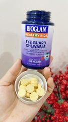 Viên nhai bổ mắt Bioglan Kids Eye Guard Chewable cho trẻ - Hỗ trợ sức khỏe mắt, chống oxy hóa, vị việt quất thơm ngon, bảo vệ trước ánh sáng xanh.