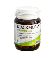 Viên Uống Vitamin B12 Blackmores 100mcg - Hỗ Trợ Sức Khỏe, Giảm Mệt Mỏi, Tăng Cường Năng Lượng, Dành Cho Người Ăn Chay