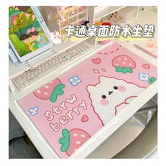 Miếng Lót Chuột Bản Rộng Dexi Hoạt Hình Không Thấm Nước - Họa Tiết Dễ Thương, Tiện Ích Cho Bàn Làm Việc và Học Tập