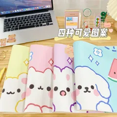 Miếng Lót Chuột Bản Rộng Dexi Hoạt Hình Không Thấm Nước - Họa Tiết Dễ Thương, Tiện Ích Cho Bàn Làm Việc và Học Tập