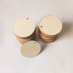 Gói 50 Miếng Gỗ Tròn 5cm (Có Đục Lỗ) - Dụng Cụ Học Tập Sáng Tạo Cho Trẻ Em, Phù Hợp Vẽ Hình, Viết Chữ, Tạo Hình Nghệ Thuật