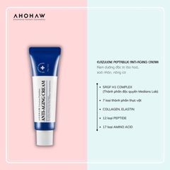 Kem dưỡng xóa nhăn Ahohaw Elazulene Pepta Blue 50g - Kem chống lão hóa, cải thiện độ đàn hồi và trẻ hóa da, phù hợp mọi loại da