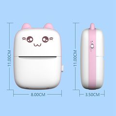 Máy in nhiệt cầm tay Bluetooth mini kèm 3 cuộn giấy in - Thiết bị in ảnh, nhãn dán, nhanh chóng và tiện lợi cho học sinh, sinh viên
