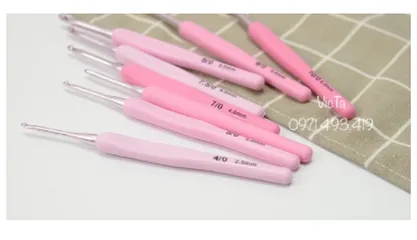 Bộ 8 Kim Móc Tulip Chất Lượng Cao, Mũi 2.5mm đến 6mm - Dụng Cụ Móc Len Đẹp, Tiện Dụng, Phụ Kiện Sáng Tạo Nội Thất