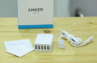 Bộ sạc 5 cổng Anker A2134 PowerPort Lite - Sạc nhanh cho 5 thiết bị USB, nhỏ gọn, tiện lợi cho người di chuyển